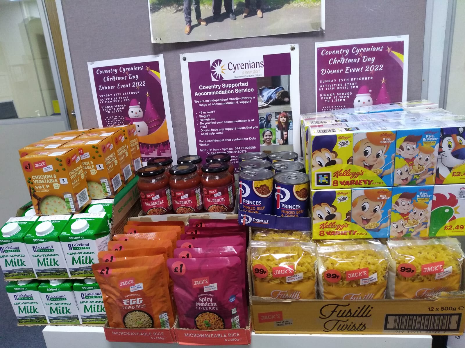 Coventry Gospel Hall Trust Food Donation
