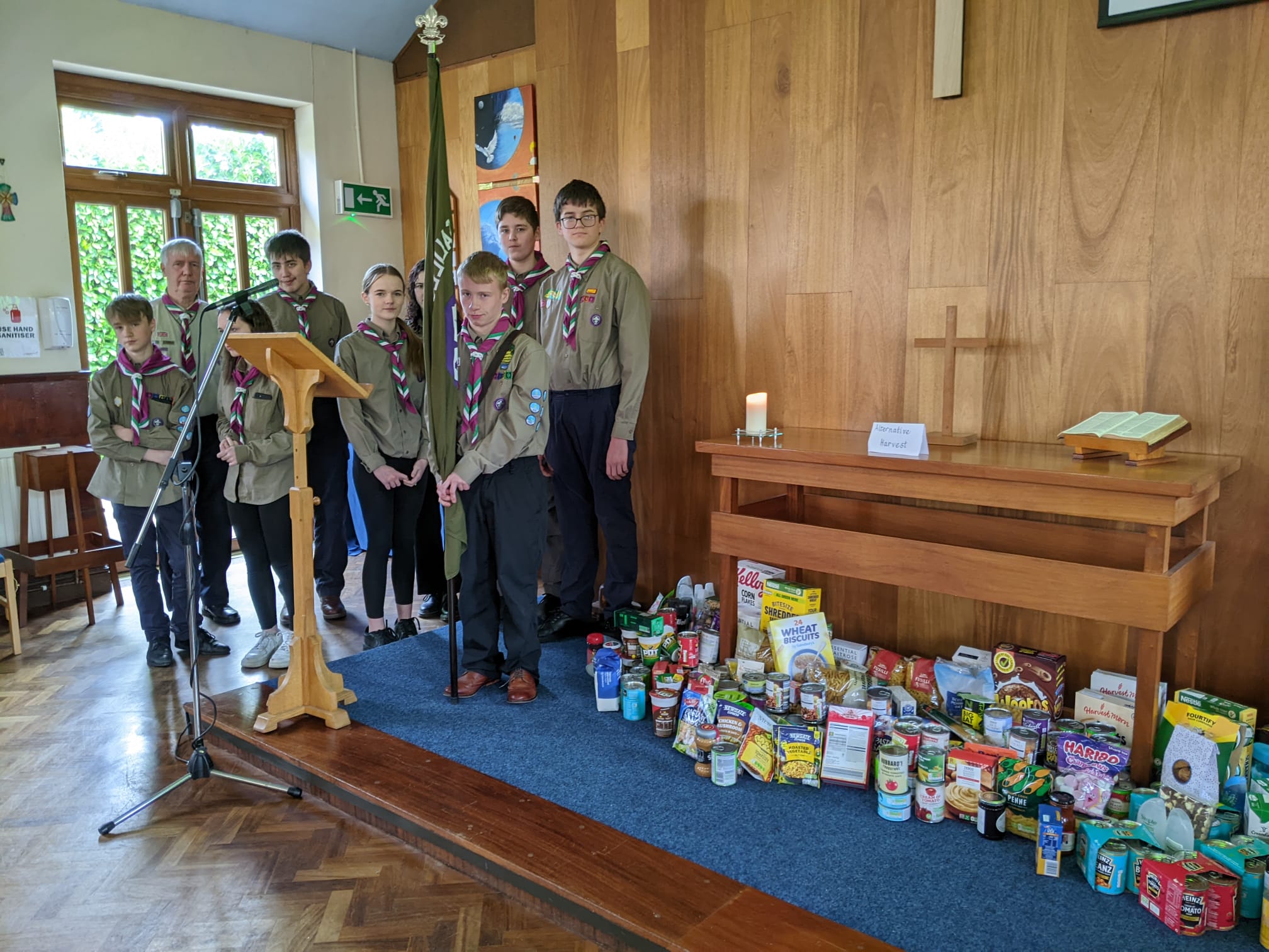 Donation from Balsall Common Scouts & Methodist Church