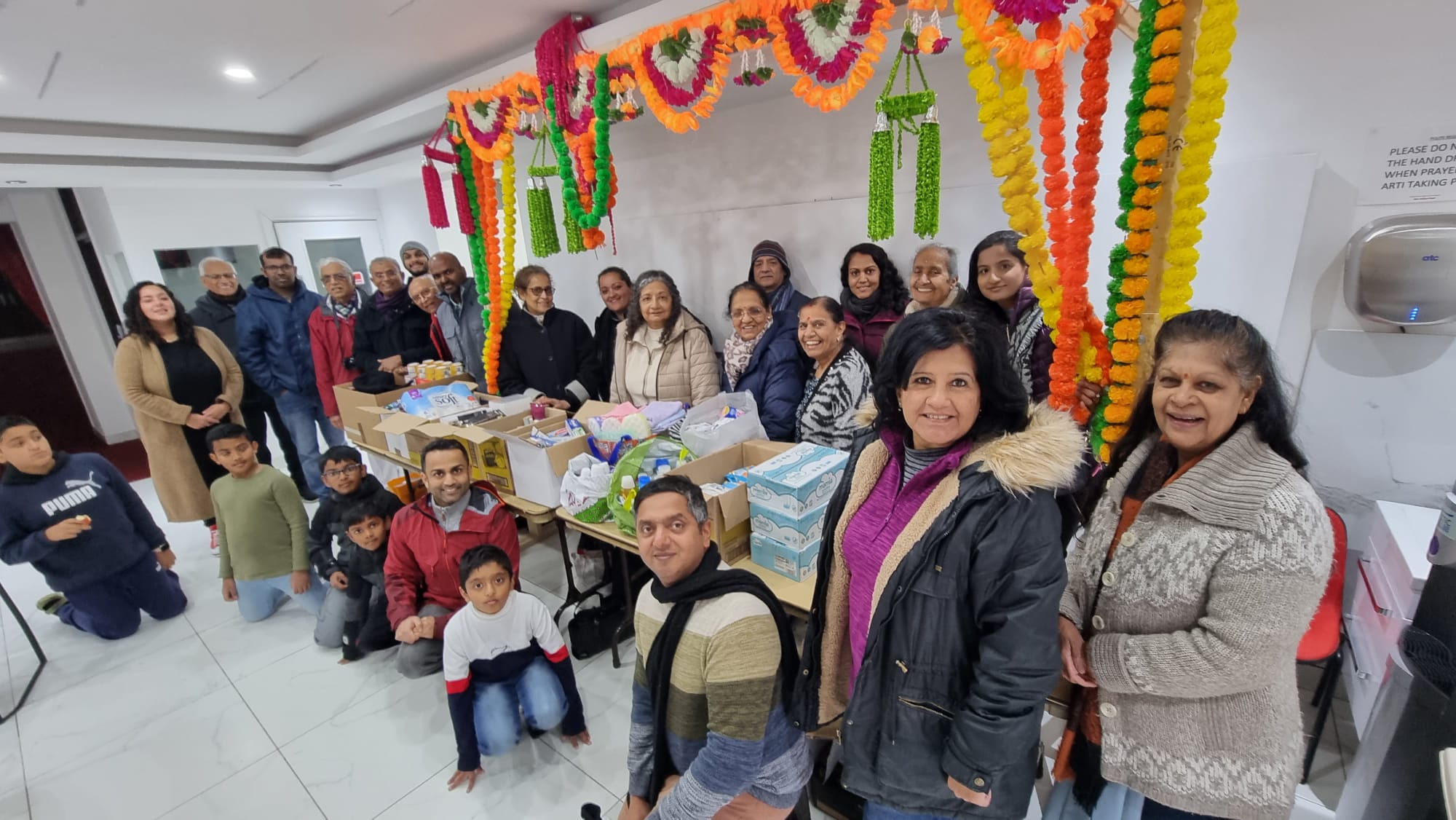 Sri Sathya Sai Centre of Coventry Christmas Donation
